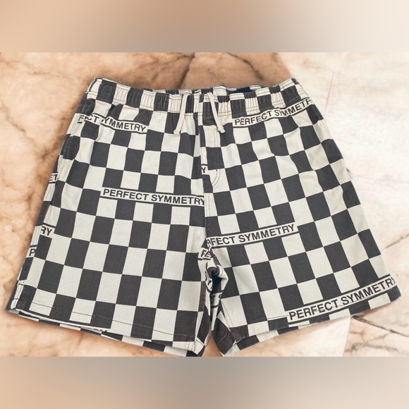 H&M Other - Perfect Symmetry Brown/Cream Checkerboard Shorts Men’s Size Large